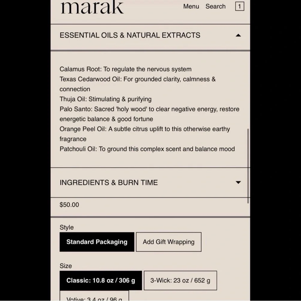 NIB Gift wrapped Marak Sage candle - Picture 6 of 9
